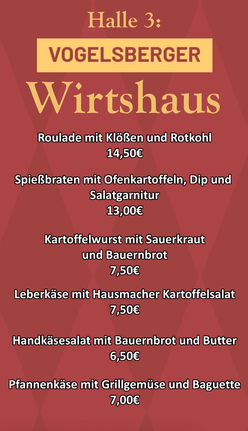 Herbstmesse Alsfeld 2025 Gerichte Vogelsberger Wirtshaus